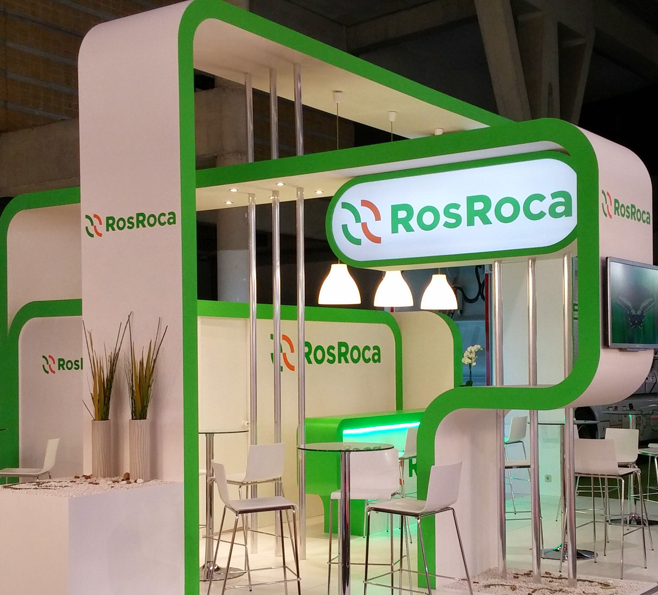 Exhibición, diseño y montaje de stand Rosroca